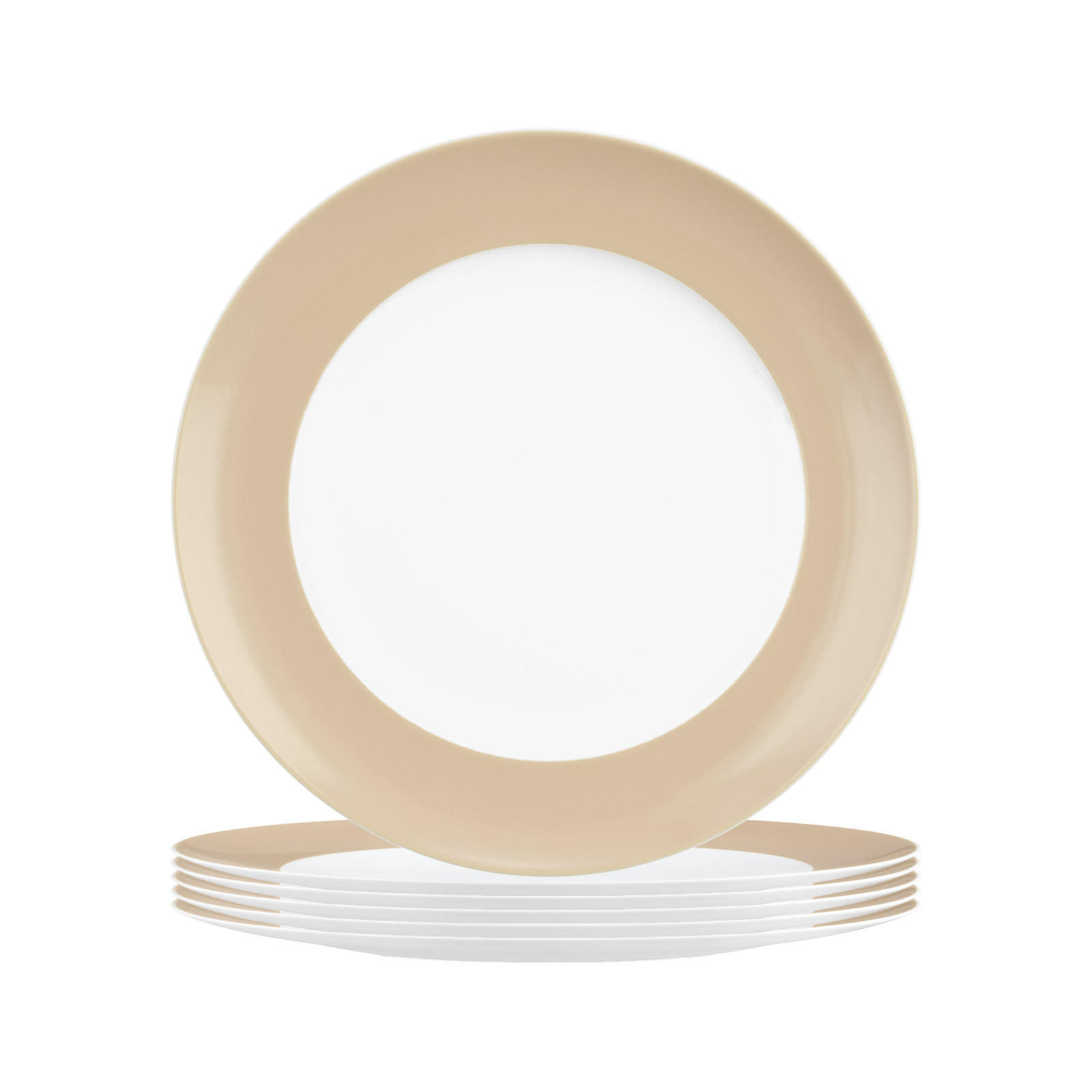 FRÜHSTÜCKSTELLER Liberty Pure Colors Dusty Beige ø 22,5 cm 6er Set - Beige, Keramik (22.6cm) - Seltmann Weiden