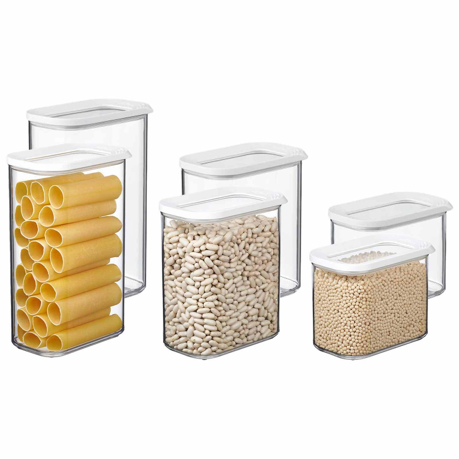 VORRATSDOSEN Modula weiß 6er Set - Weiß, Kunststoff (1/1/1cm) - Mepal