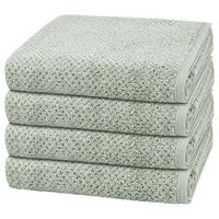 HANDTUCH Pure 4er-Set - Grün, Textil (50/100cm) - Cawö
