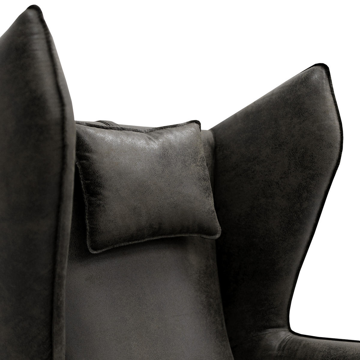 SESSEL - Chromfarben/Anthrazit, Textil/Metall (80/112/92cm) - home24