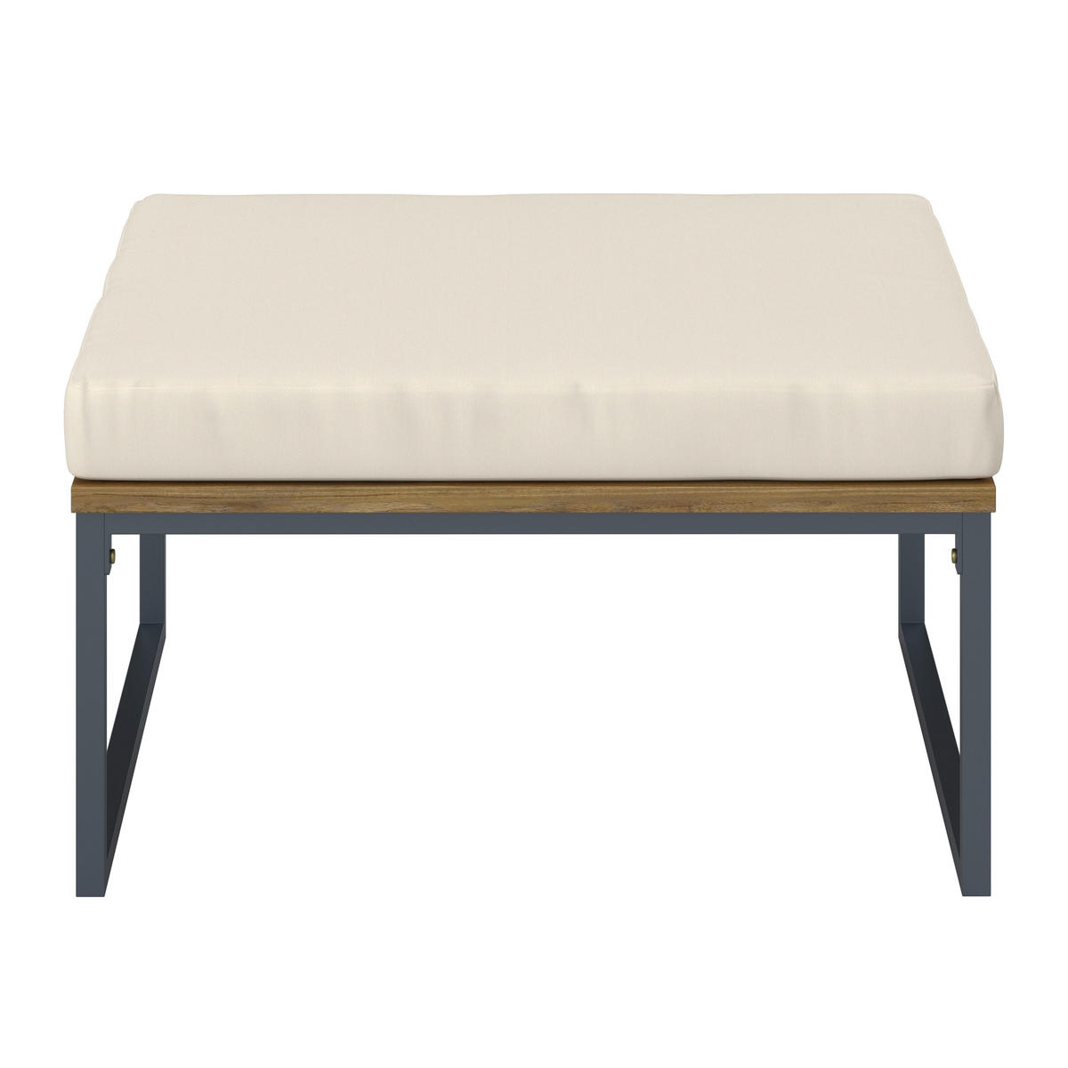 LOUNGEGARNITUR Silas Creme Holz/Outdoorstoff/Metall - Creme, Holz - Bessagi Garden