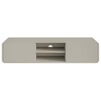 TV-HÄNGEBOARD Oro Greige mit 2 Schubladen 154 cm - Taupe, Holzwerkstoff (154/32.4/40cm) - Selsey