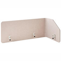 DĚLICÍ STĚNA NA STŮL 120/50 cm Béžová Foldy - béžová, plast (120/50/1cm) - Beliani