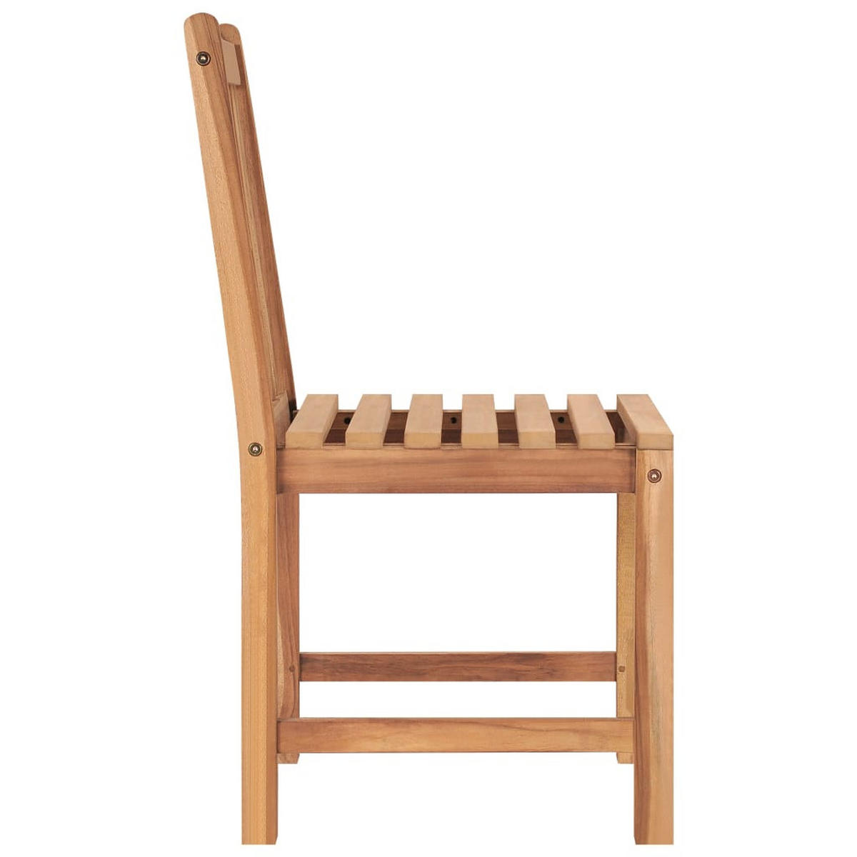 GARTENSTÜHLE 2er Set Massivholz Teak - Braun, Holz (50/90/53cm) - vidaXL