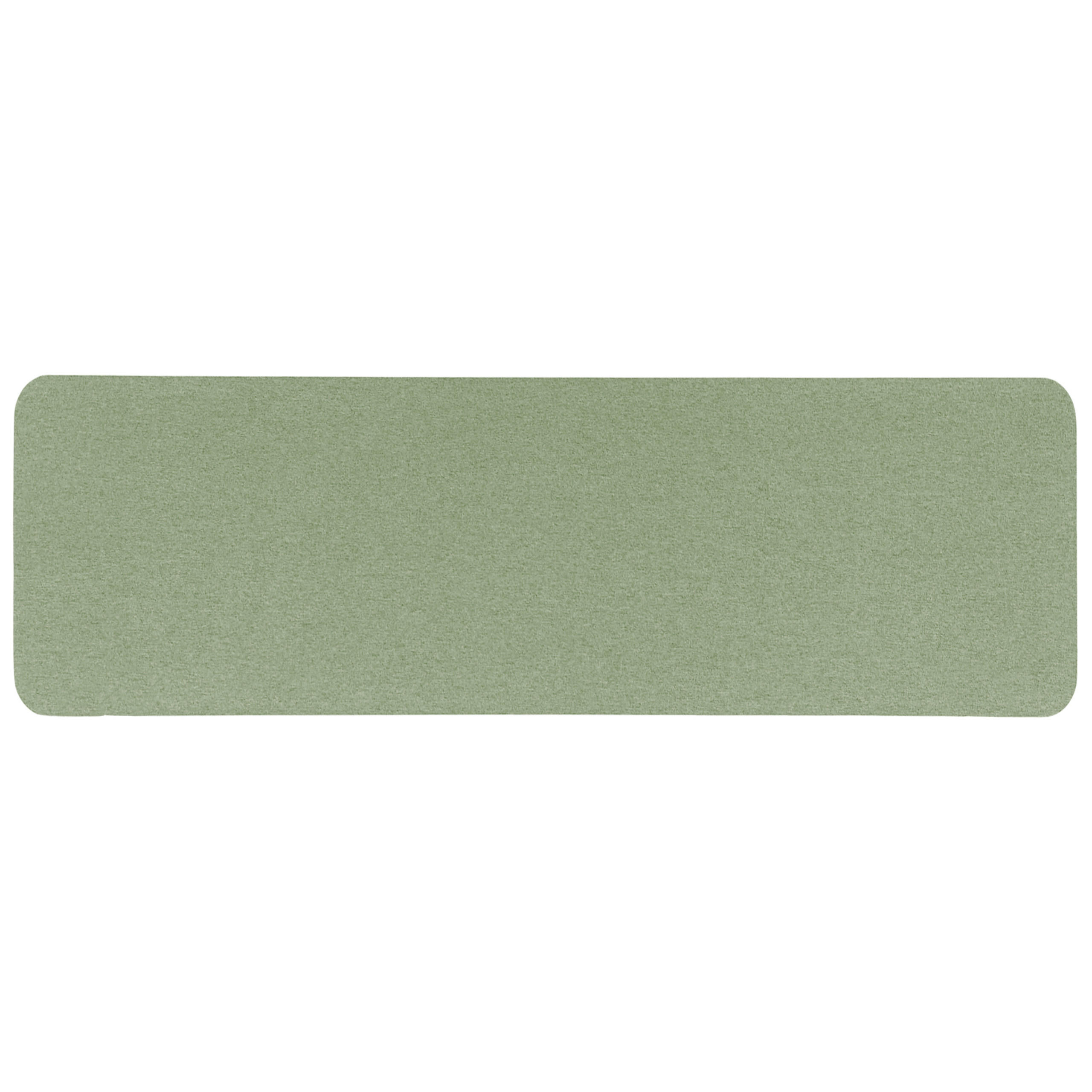 SCHREIBTISCHTRENNWAND 130 x 40 cm Hellgrün Wally - Grün, Textil (130/40/2cm) - Beliani