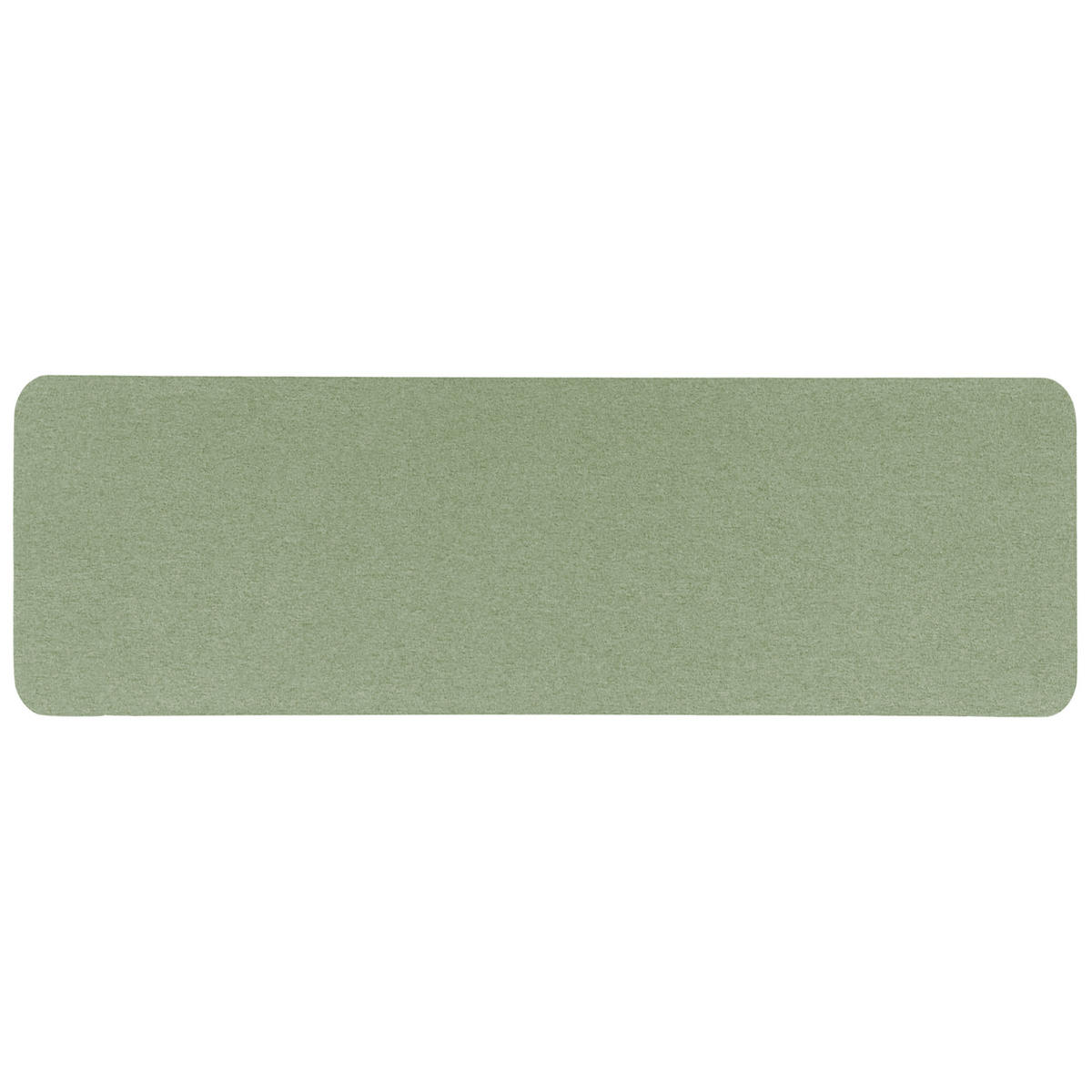 SCHREIBTISCHTRENNWAND 130 x 40 cm Hellgrün Wally - Grün, Textil (130/40/2cm) - Beliani