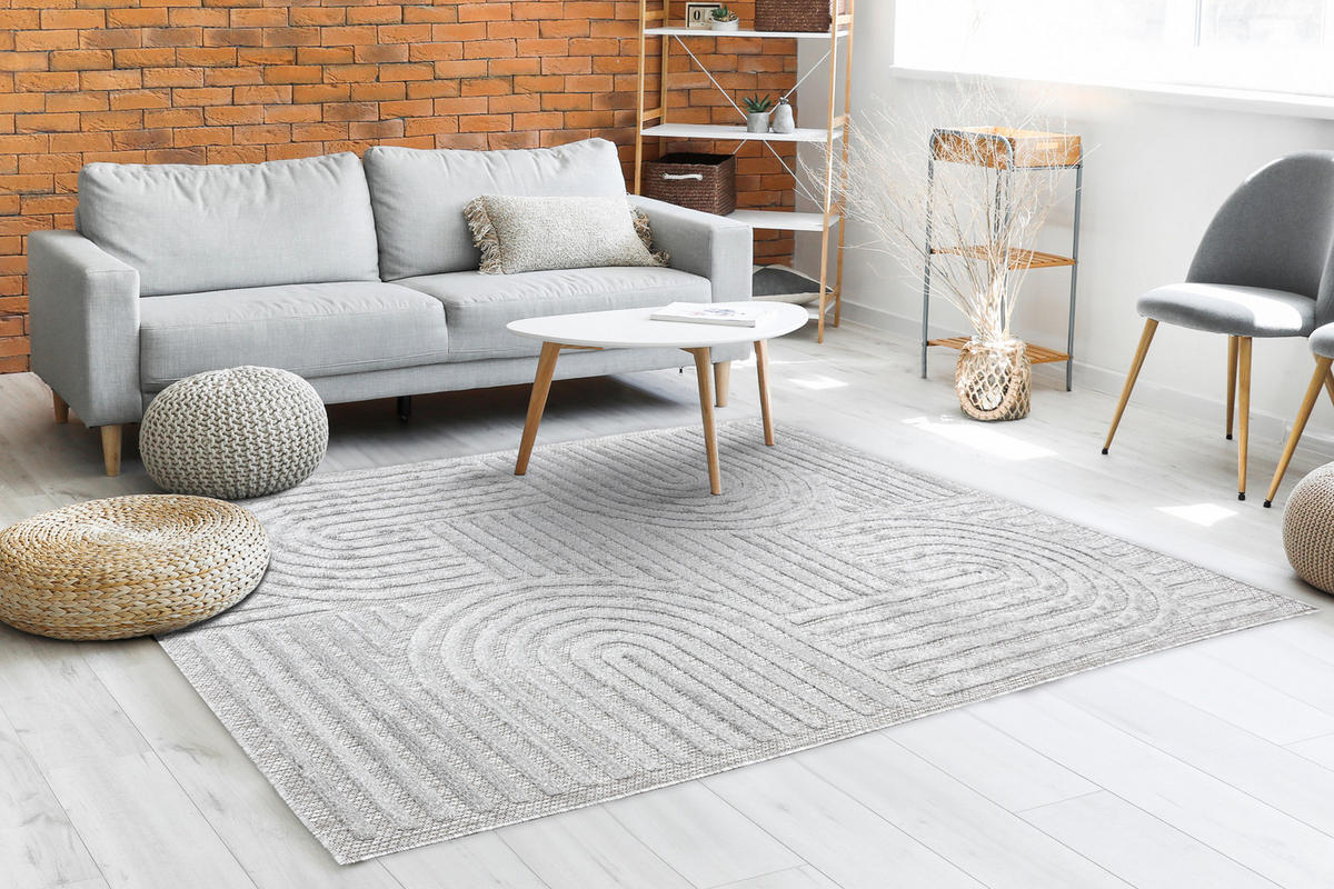 TEPPICH Santo 120/170 cm - Grau, Textil (120/170cm) - rugsX