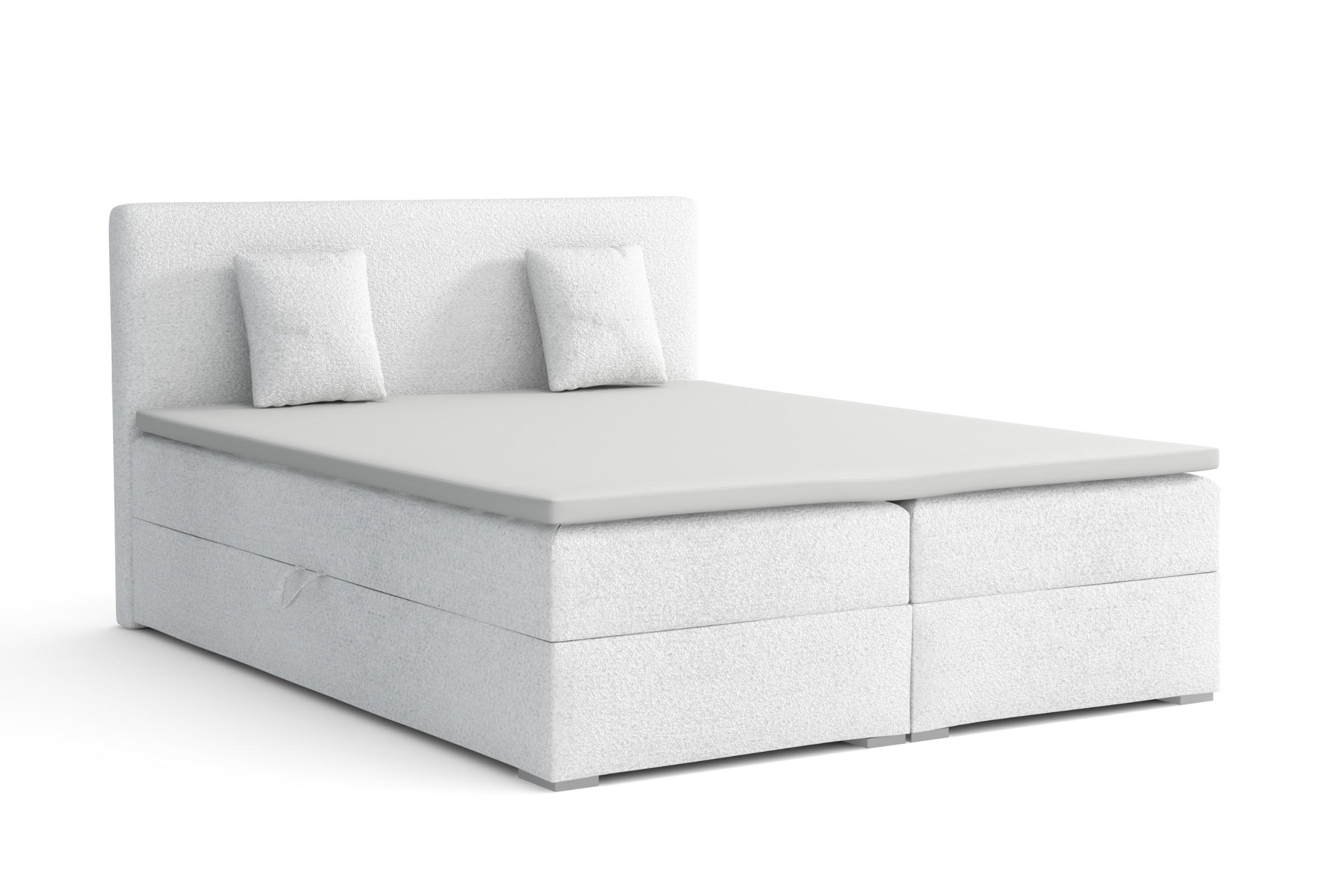 Deine Möbel 24 Boxbett Weiß 140x200 cm
