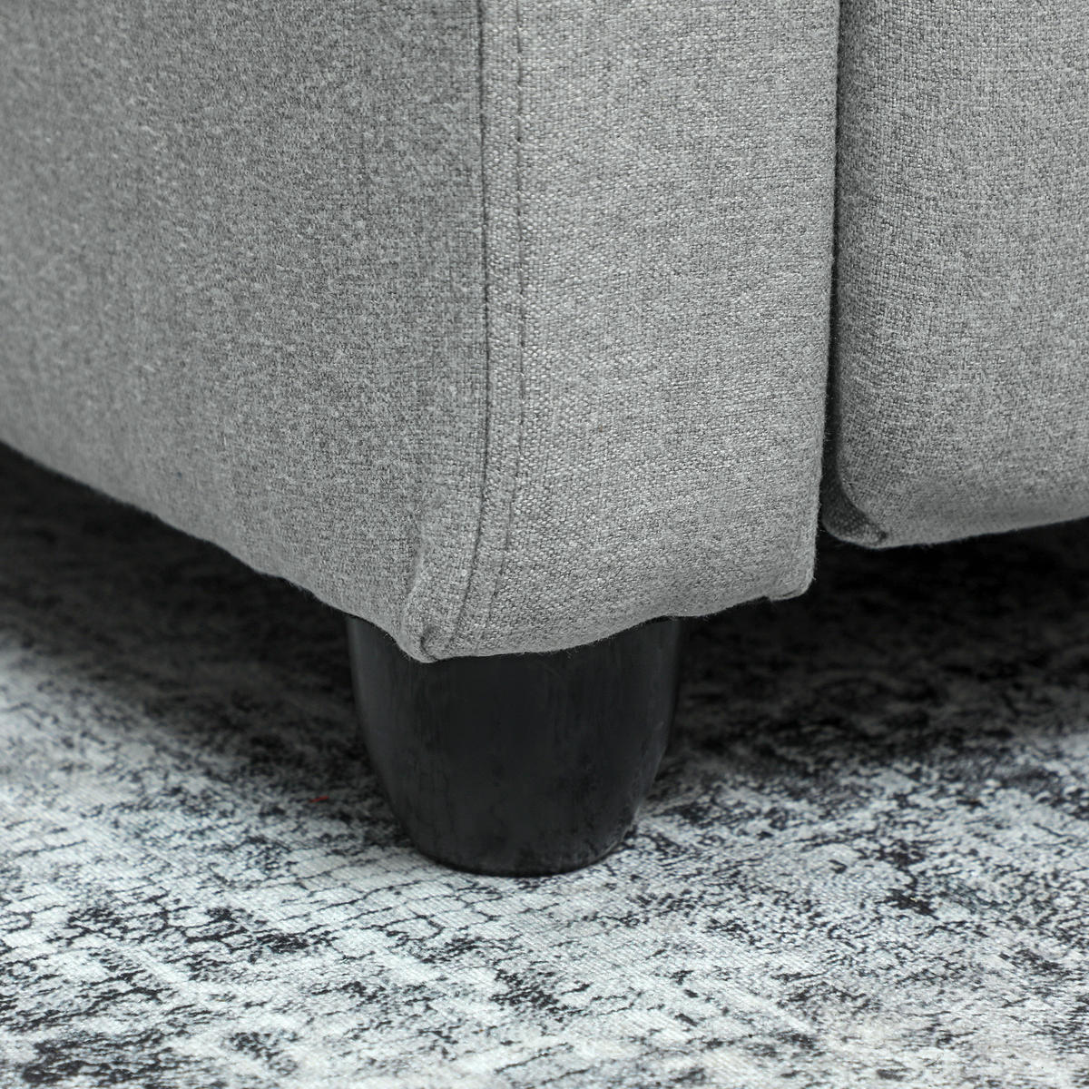 RELAXSESSEL DE-06317 verstellbar 135°, ausziehbare Fußstütze Hellgrau - Hellgrau, Textil/Metall (88/101/69cm) - ComfortXL