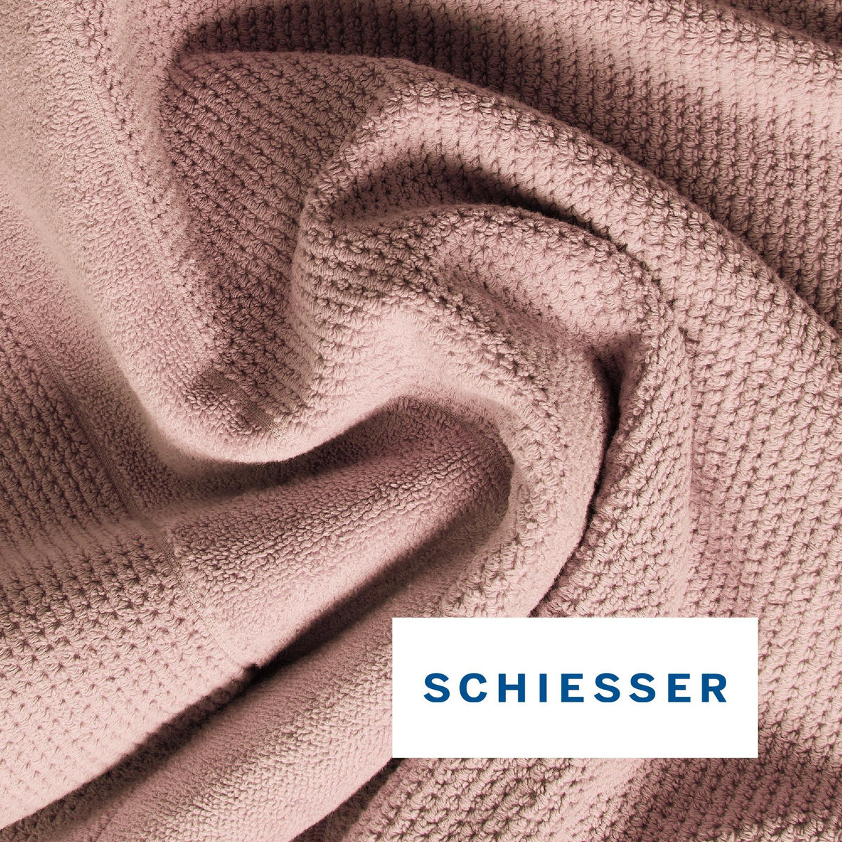 HANDTUCHSET Turin - 4-teilig - 50x100 cm - Hellrosa - Hellrosa, Textil (50/100cm) - SCHIESSER