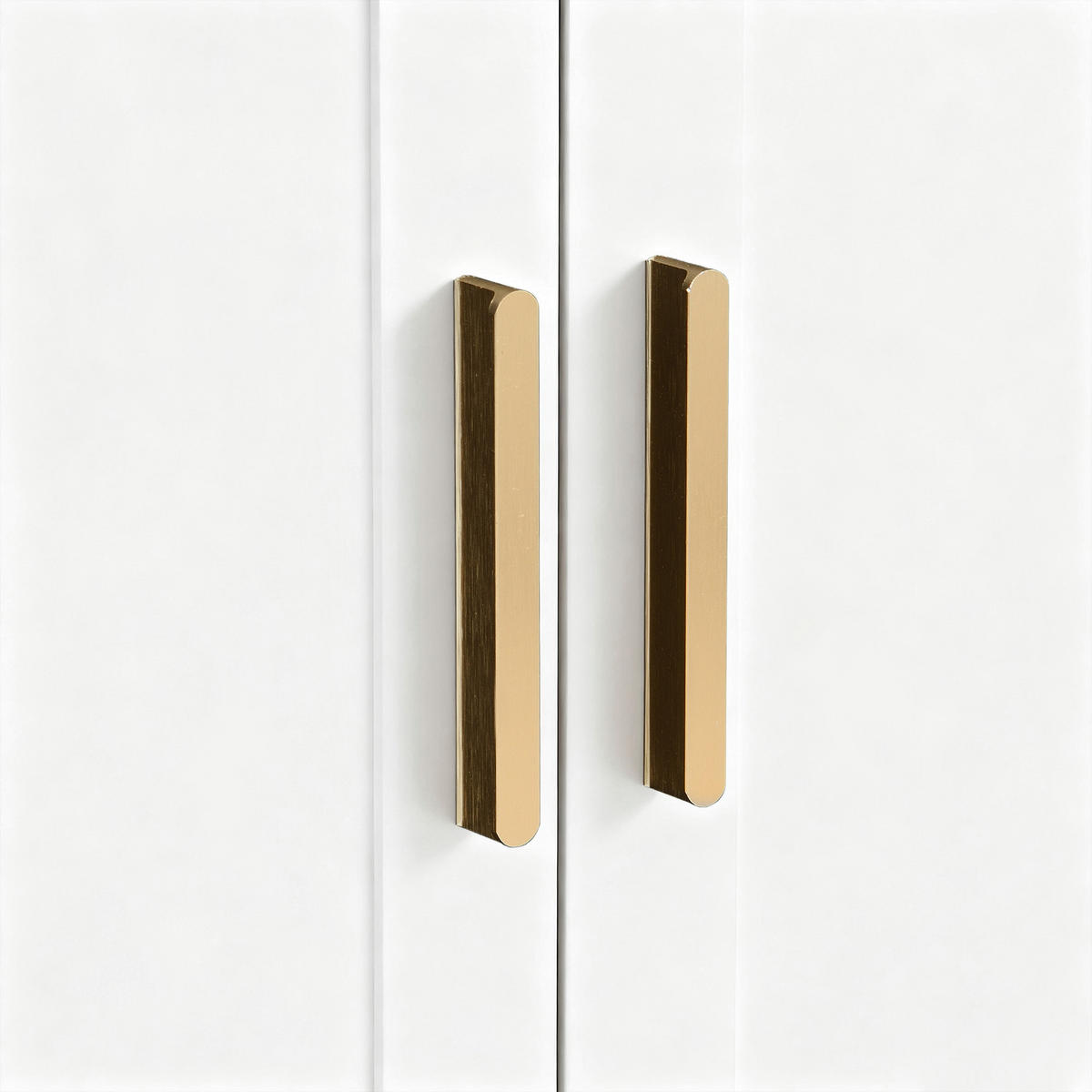 GARDEROBE-SET in Weiß Garderobenschrank mit Spiegel und Schuhbank für Eingangsbereich und Flur, B110/T33/H185.5 cm - Weiß, Glas/Holzwerkstoff (111/185.5/33cm) - STILVORA