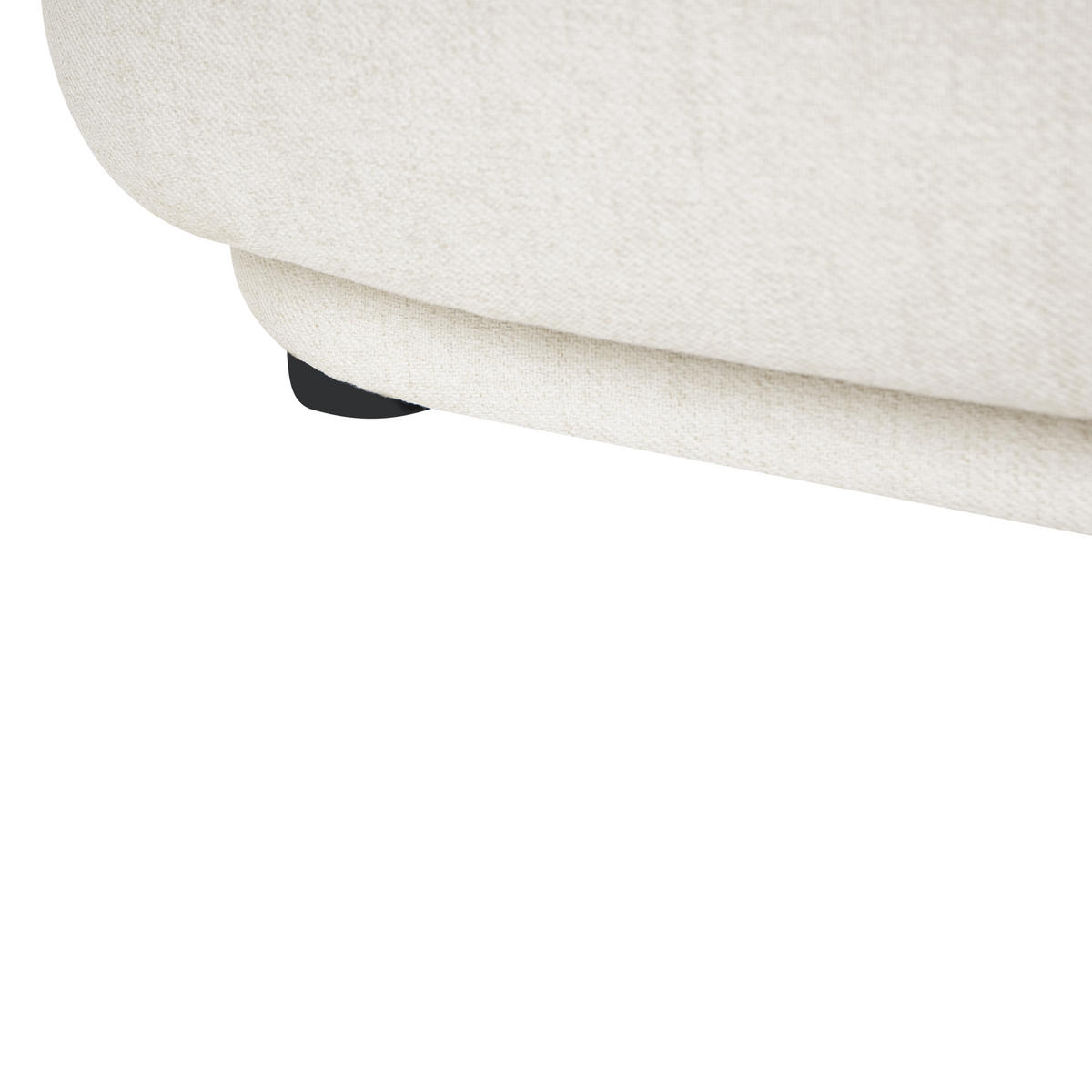2-SITZER-SOFA Stoff Cremeweiß Lovberg - Creme, Textil (138/74/80cm) - Beliani