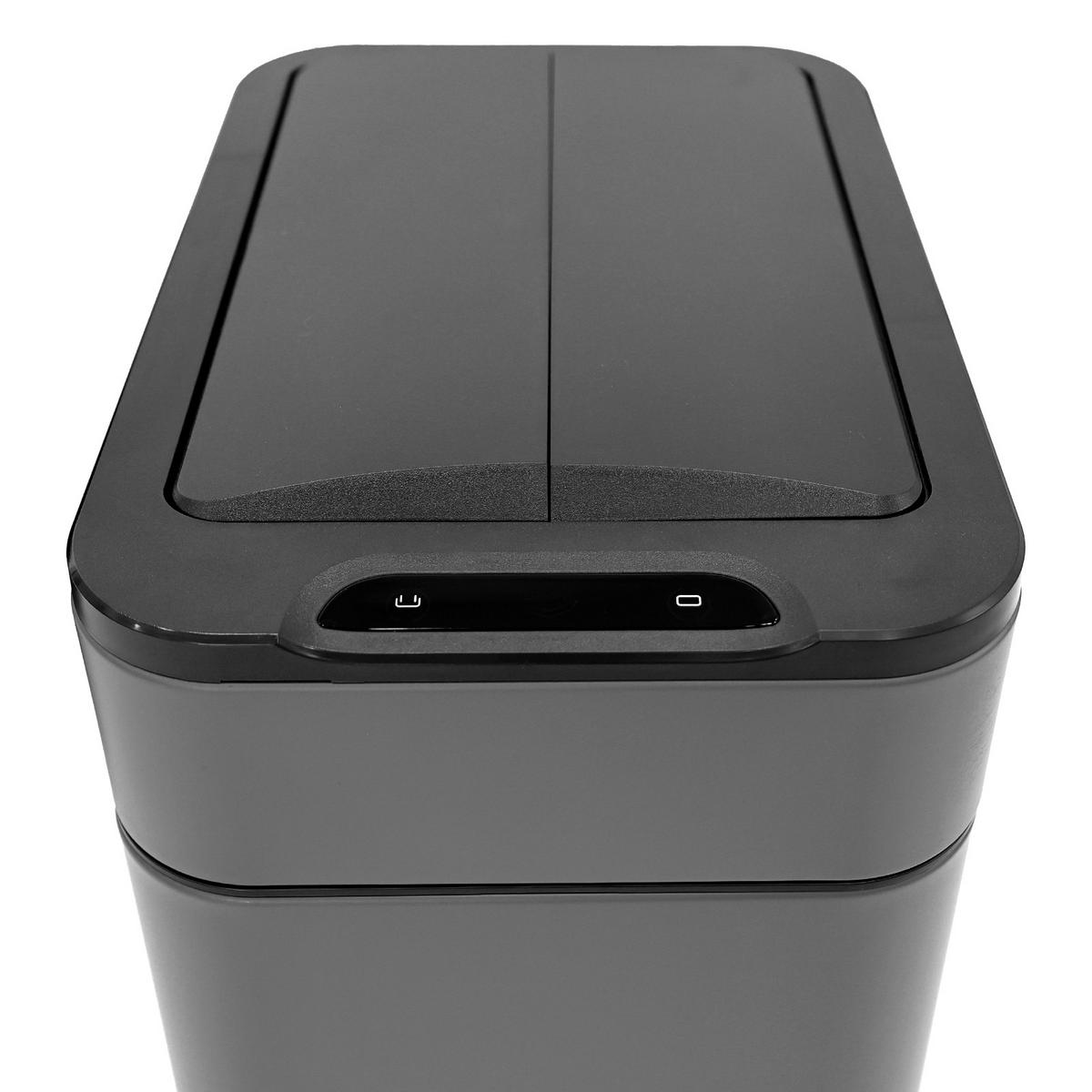 SENSORMÜLLEIMER SE50L Grau - Grau, Metall (27/54.5/40cm) - SVITA