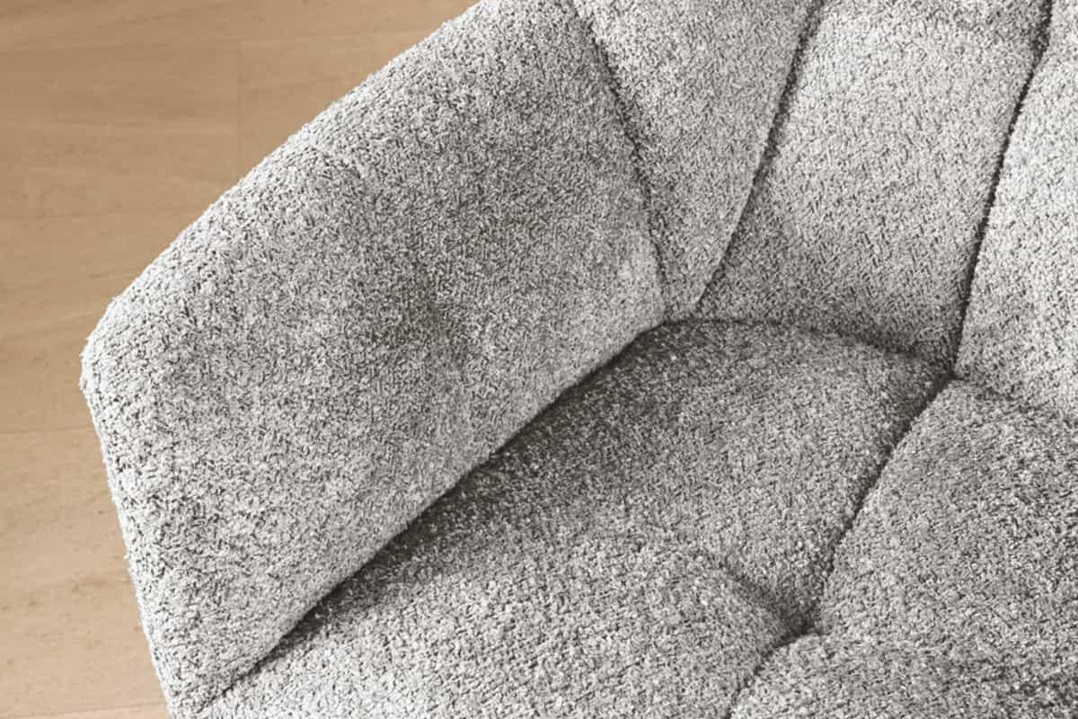 STUHL PAPILLON Bouclé Grau 85 cm - Schwarz/Grau, Textil/Metall (65/83/66cm) - riess-ambiente