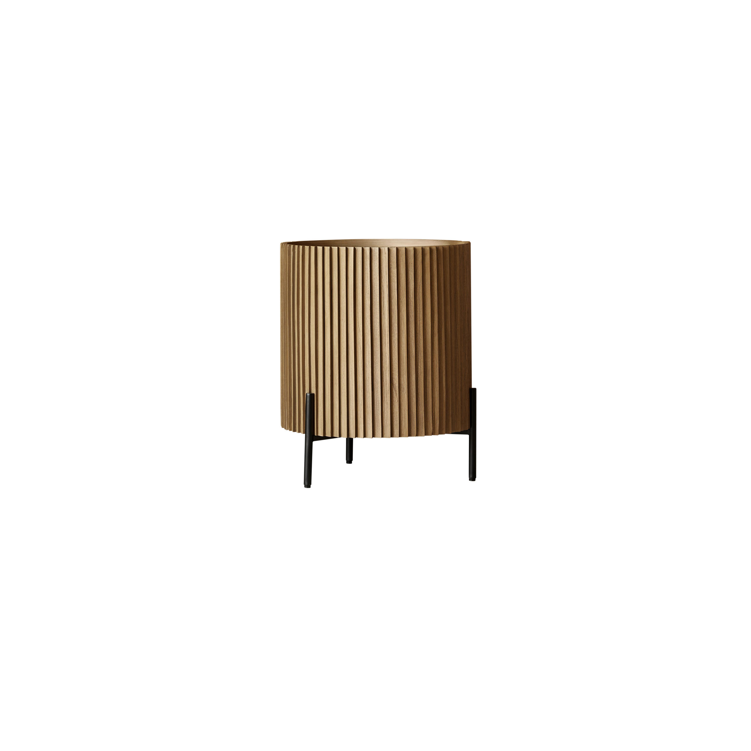 BEISTELLTISCH Lou Hellbraun aus Dunkles Mindiholz - Hellbraun, Holz (47/47/57cm) - Tikamoon