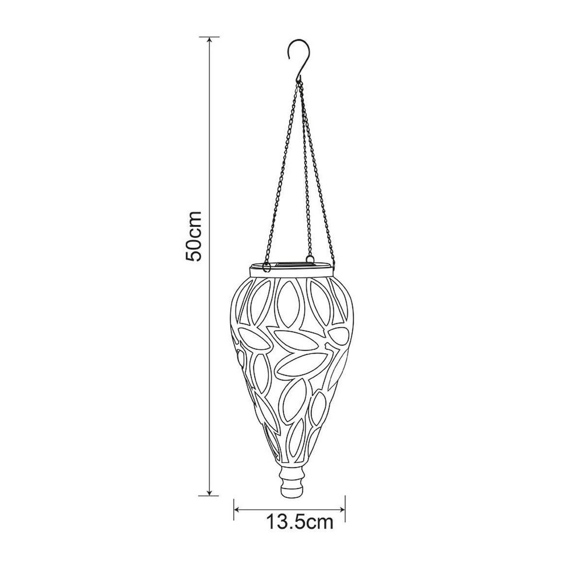 LED AUSSENLEUCHTE Metall Orange - Orange, Metall (13.5/13.5/50cm) - Globo Lighting