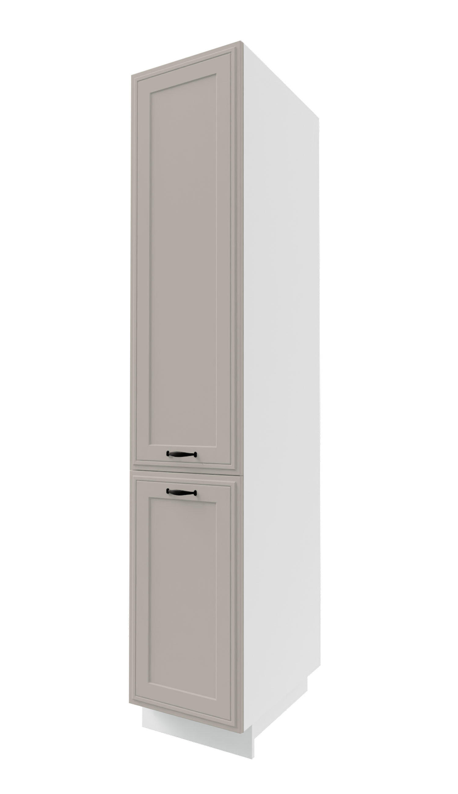 Feldmann-Wohnen Apothekerhochschrank Kaschmir, Weiß 40x207x59 cm