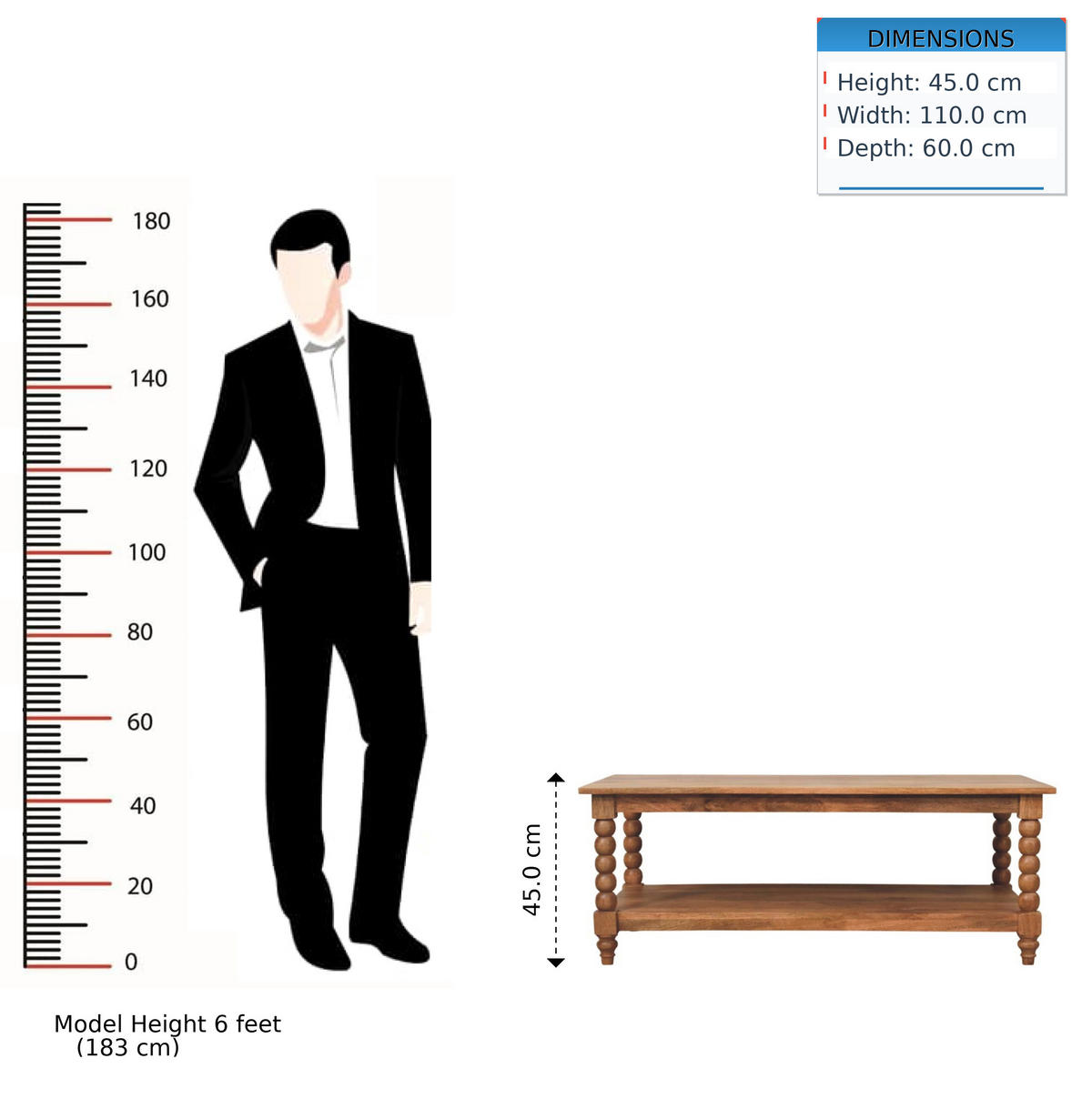 KOMODA Zaoblené hrany, 3 zásuvky - hnědá, dřevo (60/110/45cm) - Artisan Furniture