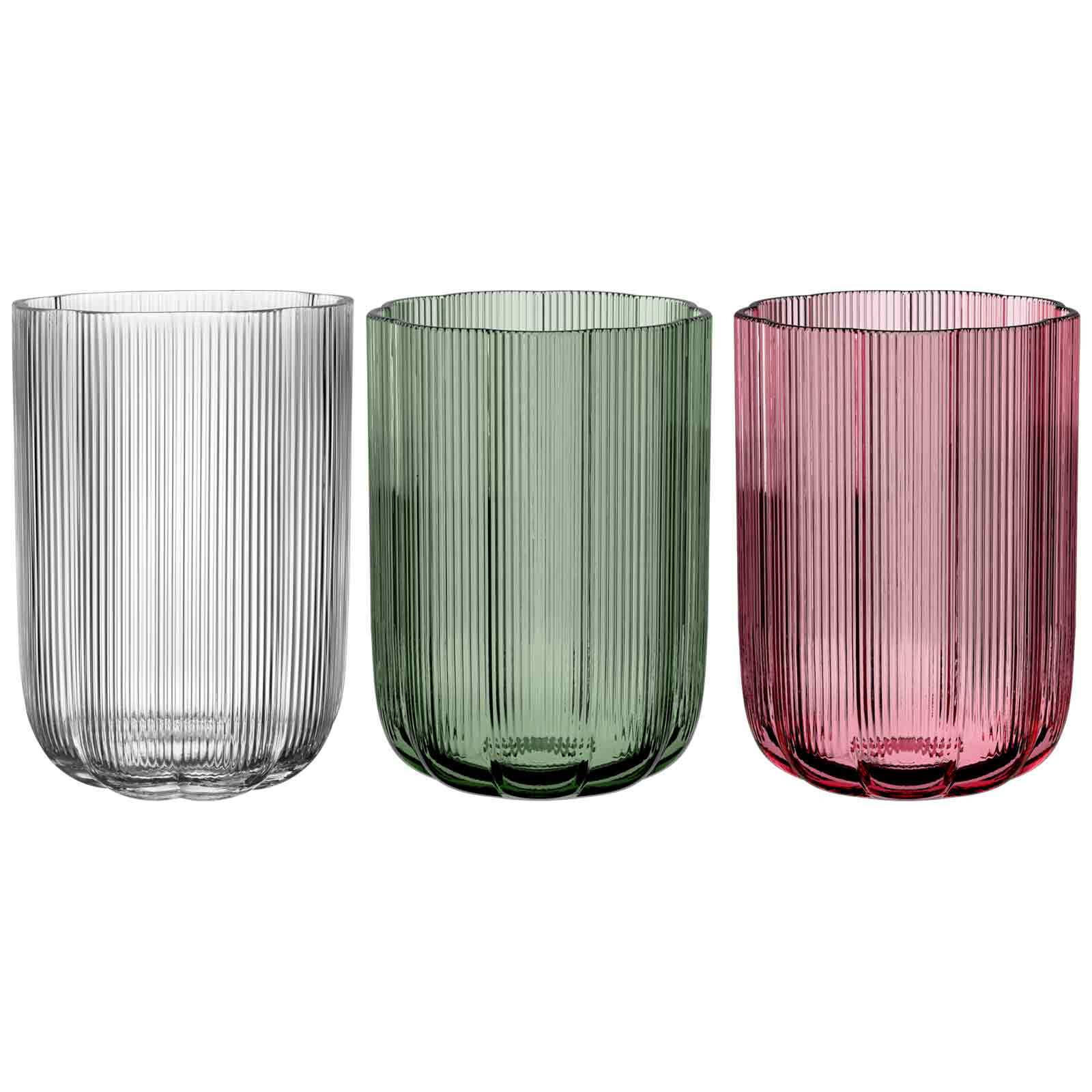 VASEN-SET Fleur bunt 22,5 cm 3er Set - Multicolor, Glas (16/22.5cm) - Villeroy & Boch