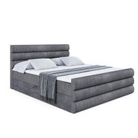 BOXBETT CELESTIA-Z - 120x200 cm - H4 - Dunkelgrau - Dunkelgrau, Holzwerkstoff (120/200cm) - ALTDECOR
