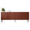 SIDEBOARD Rafael 200 4D - Rot, Holzwerkstoff/Metall (200/76/40cm) - MIRJAN24