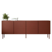 SIDEBOARD Rafael 200 4D - Rot, Holzwerkstoff/Metall (200/76/40cm) - MIRJAN24