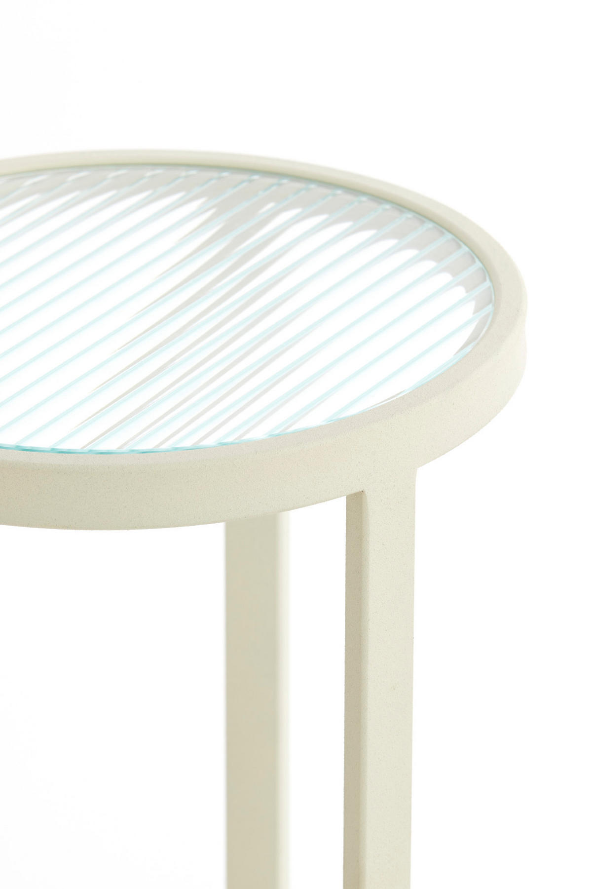 SÄULE Retiro Weiß Ø30/60,5 cm - Weiß, Metall (30/30/60.5cm) - Light & Living