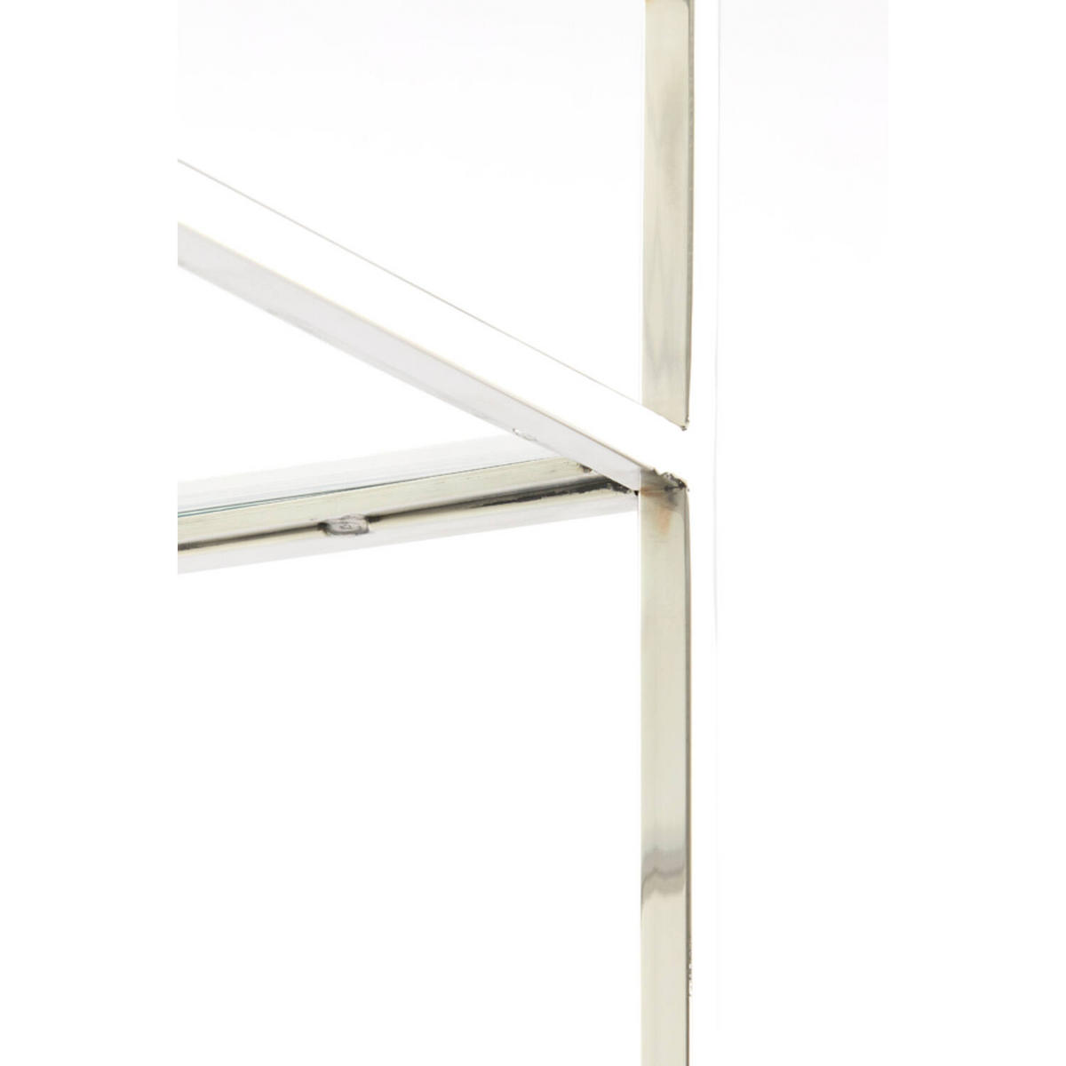 STANDREGAL MARIKI 55x40x180 cm, Glas-Metall, Silber - Silberfarben, Glas (40/180/55cm) - Light & Living