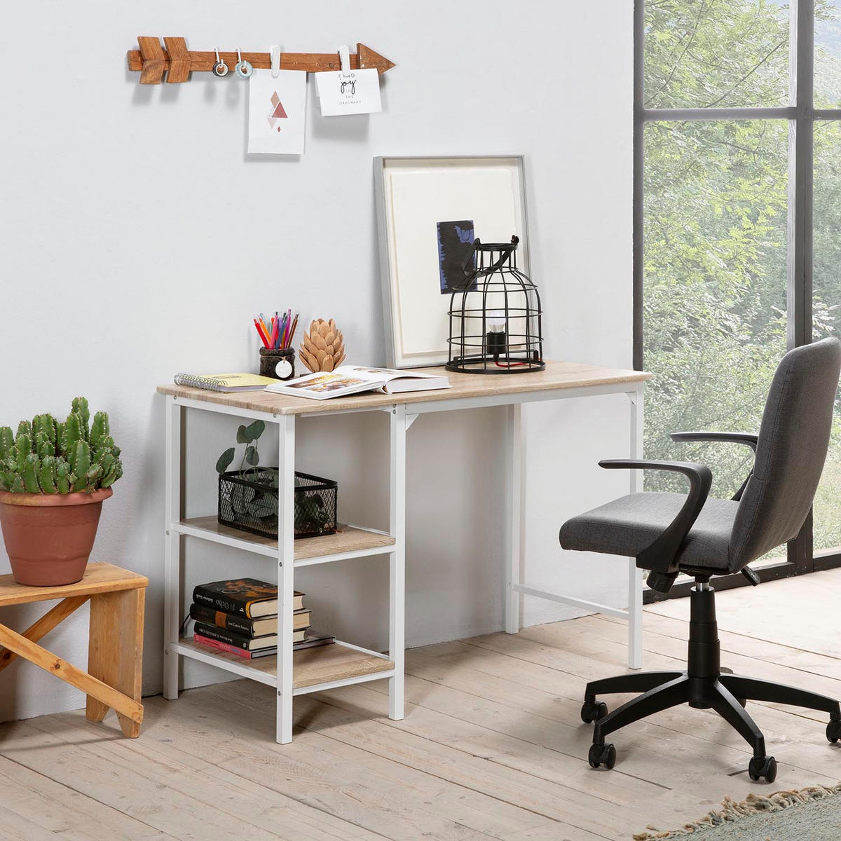 SCHREIBTISCH 110/55/76 Colon Weiß - Weiß, Holzwerkstoff (55/110/76cm) - VS Venta-stock