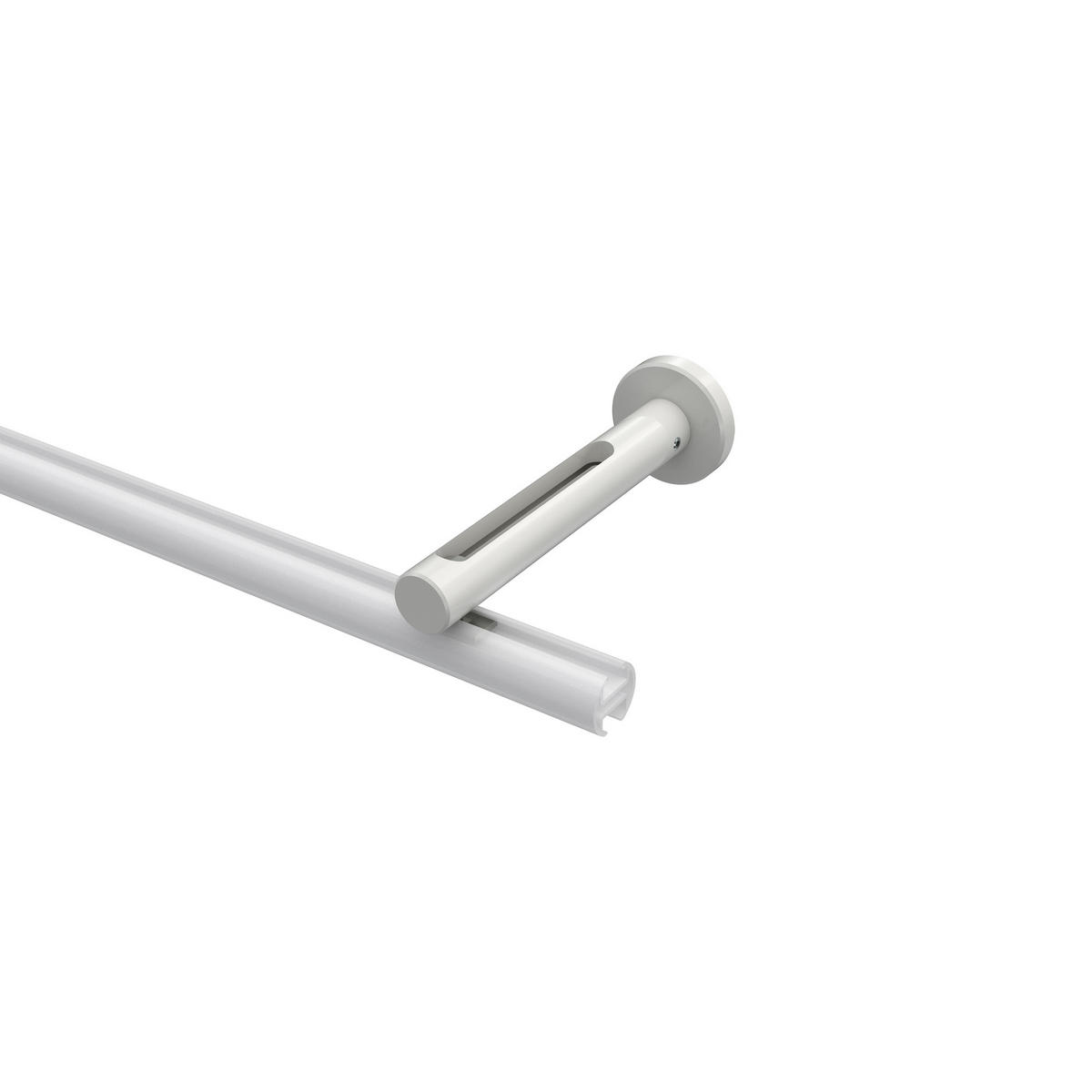 TRÄGER FÜR GARDINENSTANGEN INNENLAUF 20 mm Ø, Siteno Langloch 1 bis 3-läufig, Weiß - Weiß, Metall (13/4/4cm) - INTERDECO