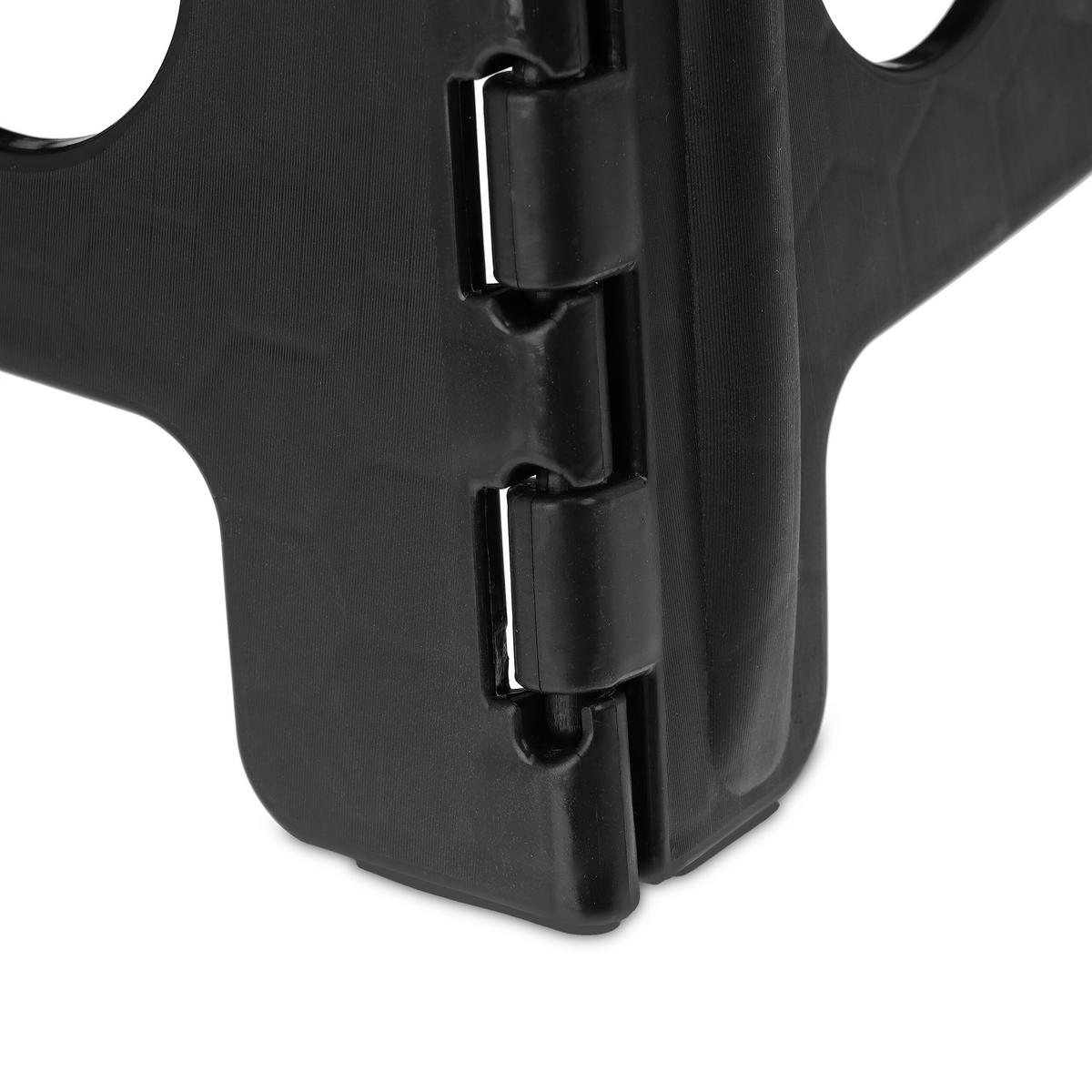 KLAPPHOCKER - Schwarz, Kunststoff/Textil (37/30/31cm) - Relaxdays
