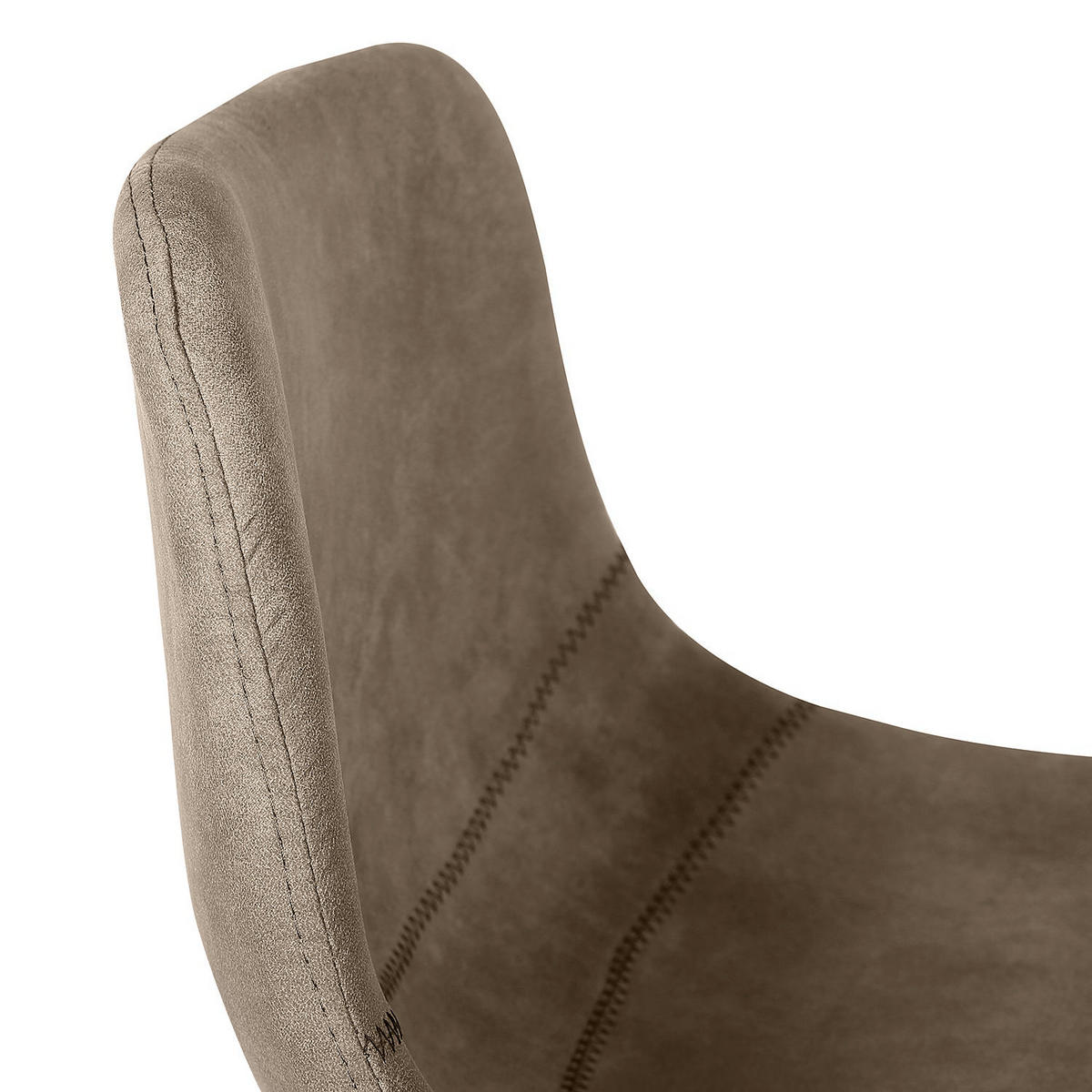 BARSTUHL - Stahl, 2er-Set - Beige/Grau, Textil (44/104/55cm) - home24