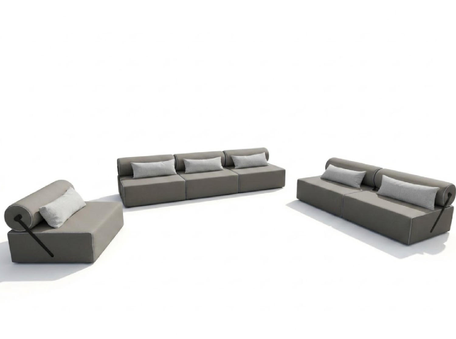 GARTENMÖBEL Set BALI - 6 Personen - Wetterfeste Balkonmöbel & Lounge Sofa Außen - Moderne Outdoor Couch für Garten - Patio & Terrasse - Beige - Beige, Kunststoff - Trada