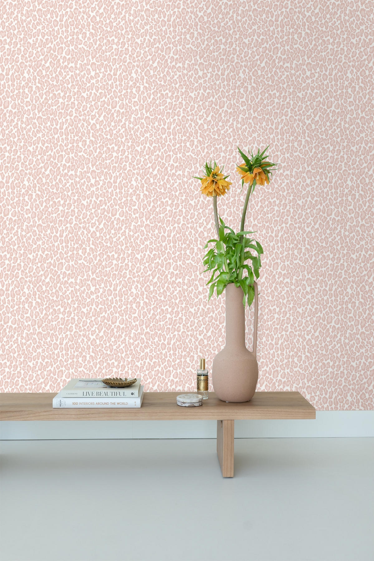 TAPETE Leopardenmuster 53 cm x 10.05 m - Pink, Papier (53/0.1cm) - ESTAhome