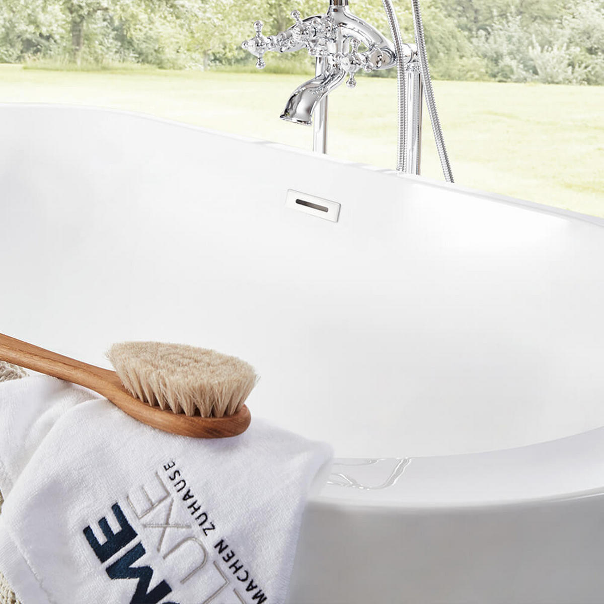 FREISTEHENDE Badewanne CODO - 170 x 80 cm Weiß - Weiß, Keramik (170/58/80cm) - Home Deluxe
