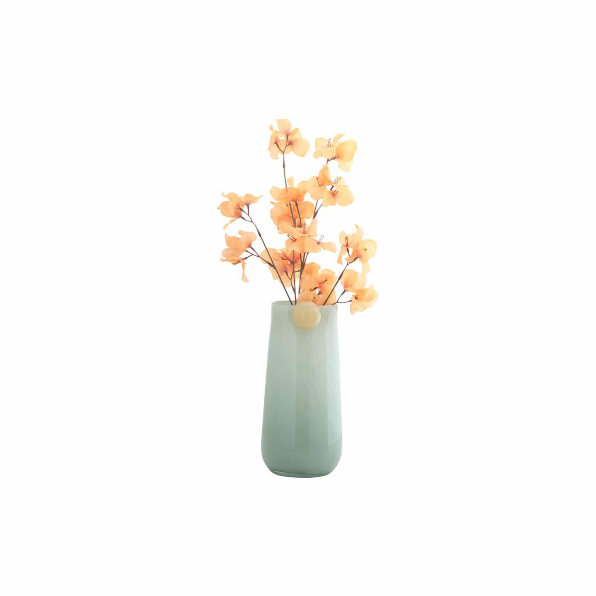 VASE Bolita Large Grün 16/16/32 cm - Grün, Glas (16/32cm) - Present Time