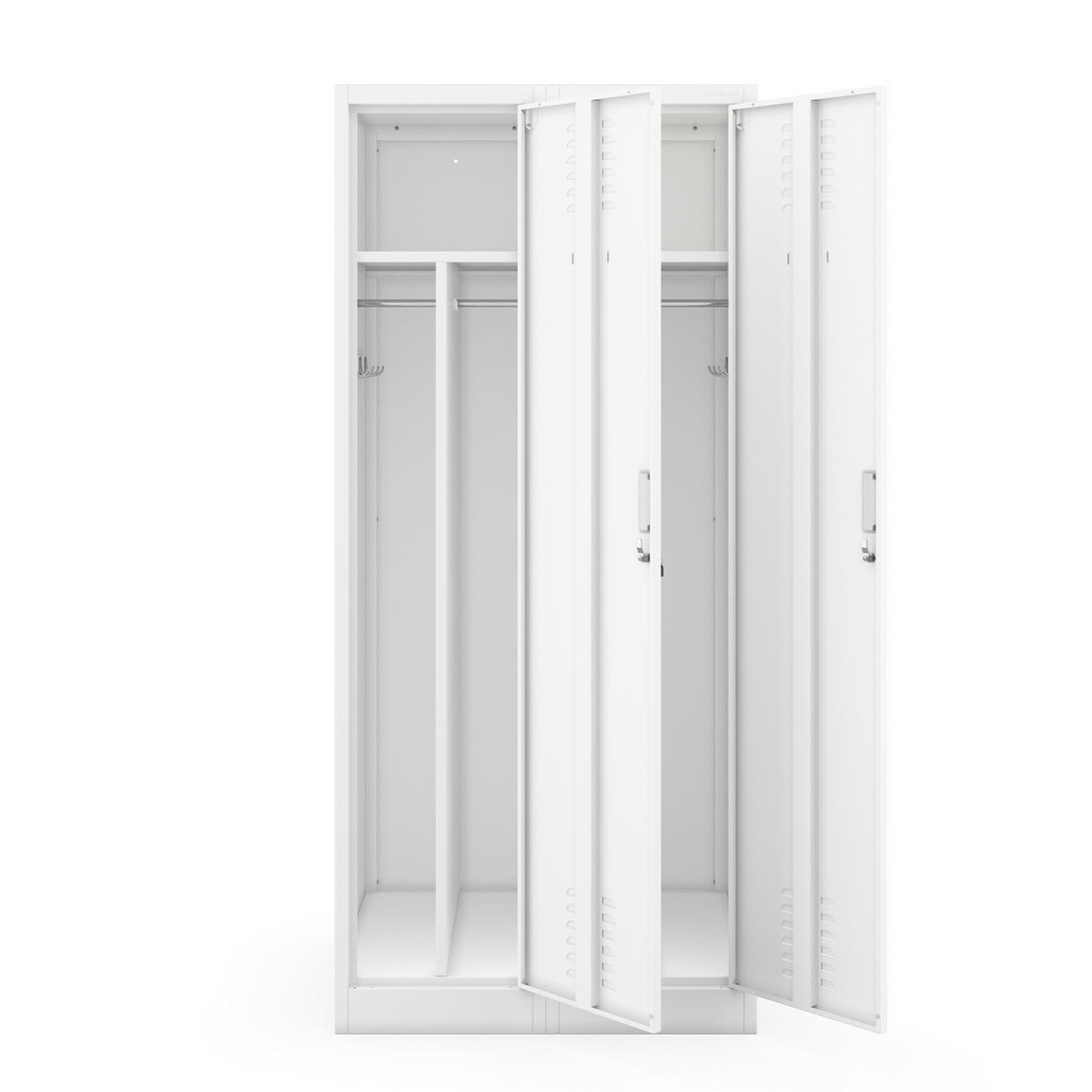 METALL-ARBEITSSCHRANK KACPER D600 - Weiß, Metall (80/180/60cm)