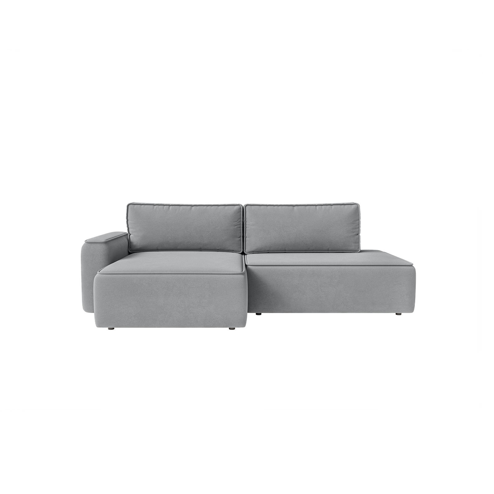 ECKSOFA Sarro mit Schlaffunktion, Grau - Grau, Textil (165/260cm) - Fedve