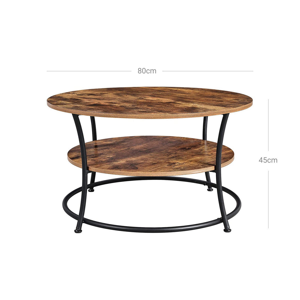 COUCHTISCH - Braun, Holzwerkstoff (80/80/45cm) - Hansiro