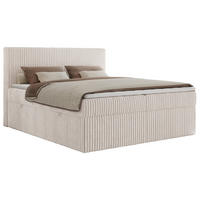 BOXBETT TILIANO 180/200 - Beige Cord - H3 - Beige, Textil (180/200cm)