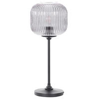 TISCHLAMPE Tosna 19/19/50 cm - Schwarz, Metall (19/19/50cm) - Beliani