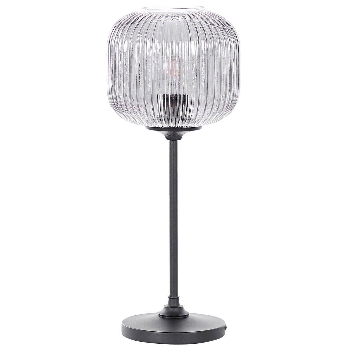 TISCHLAMPE Tosna 19/19/50 cm - Schwarz, Metall (19/19/50cm) - Beliani
