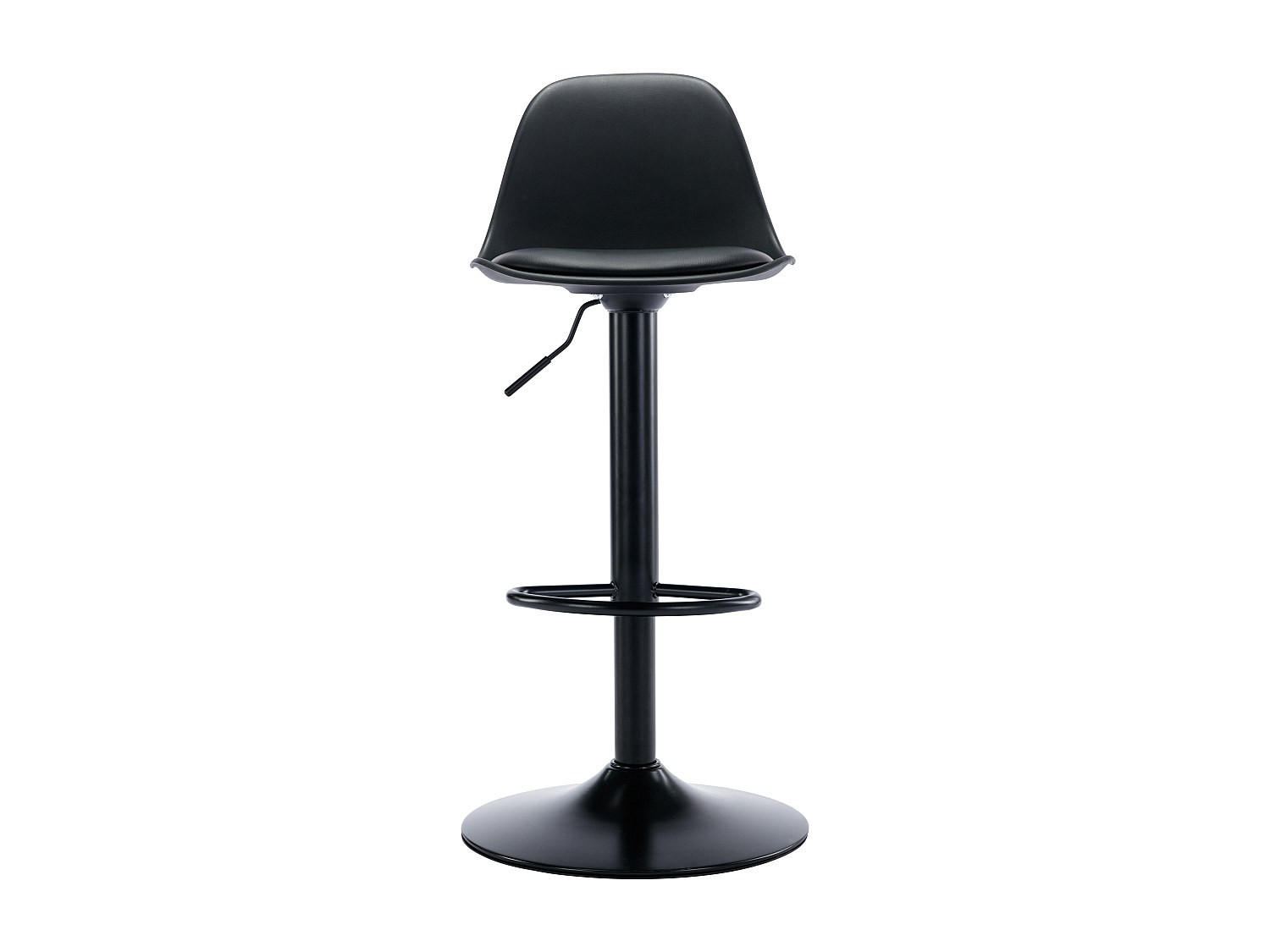 BARHOCKER - 41 cm x 39 cm - Plastik - Schwarz XAFY - Schwarz, Kunststoff (41/101.5/39cm) - Vente-Unique