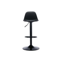 BARHOCKER - 41 cm x 39 cm - Plastik - Schwarz XAFY - Schwarz, Kunststoff (41/101.5/39cm) - Vente-Unique