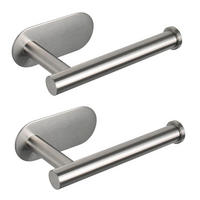 TOILETTENPAPIERHALTER , Edelstahl，Silber,Zweierpack - Silberfarben, Metall (8.2/4.5/15.8cm) - Authentics