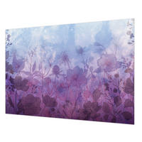 FOTOTAPETE 312x219 cm - Pastellblumen - Blau, Textil (312/219cm) - Wallfluent
