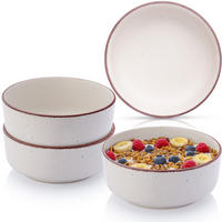 SCHALEN BOMBAY IVORY - 4 teilig aus Steingut - Weiß, Stein (16.5/16.5/6.5cm) - Sänger