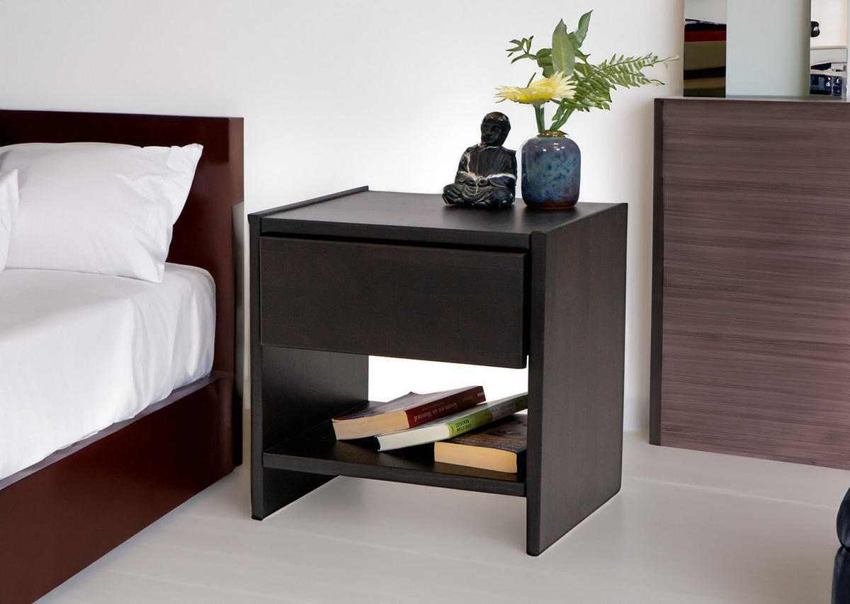 NACHTTISCH - Beige/Naturfarben, Holz (40/40/33cm) - SAM