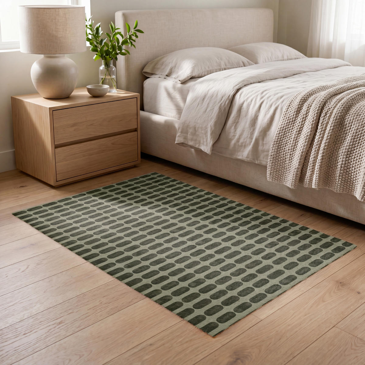 KOBERCE - Rytmické - Impact - Zelené - 120x80 cm - olivovozelená, textil/plast (120/0.4cm) - OnlyWow