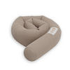 NESTCHENSCHLANGE Cozy "Magical Rainbow Simply Taupe" 190 cm Bettschlange - Taupe/Orange, Textil (15/190cm) - Sämann – make a difference.